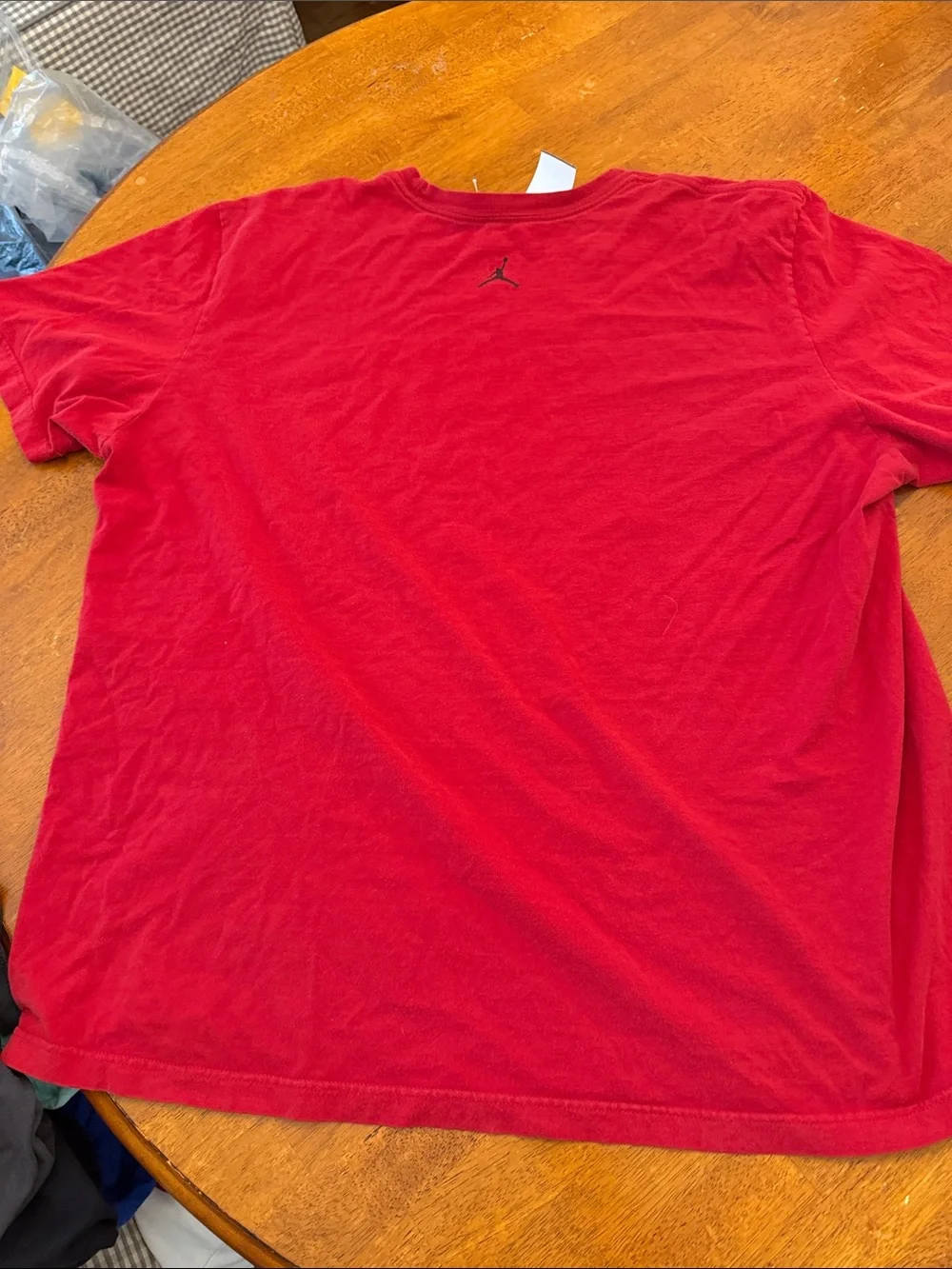 Jordan Red Short Sleeve Graphic Tee for Men xxl